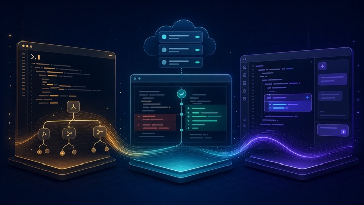 Claude Code, Codex, and Cursor AI coding workflow comparison