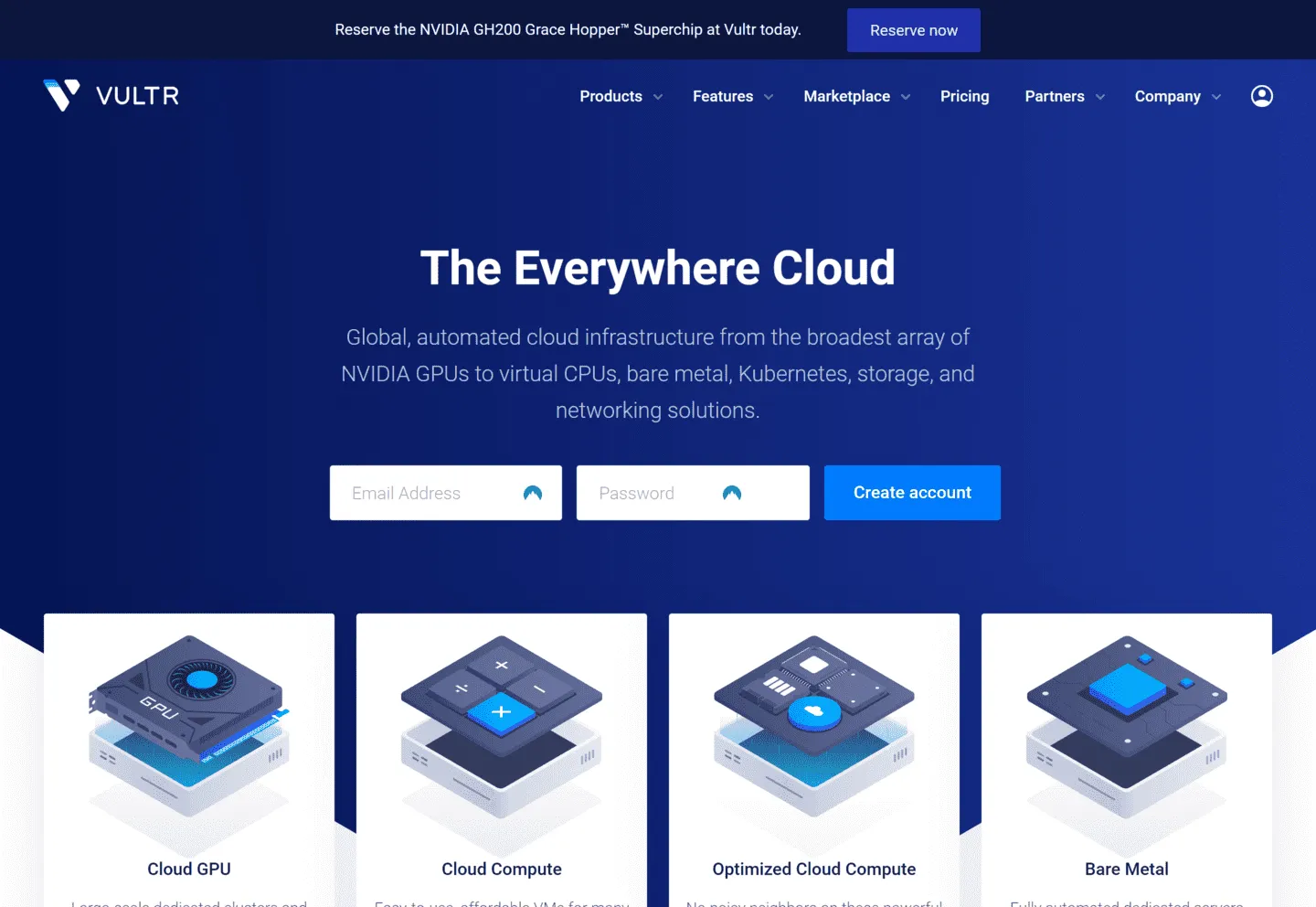 Vultr 东京 VPS 价格页面